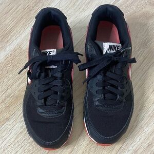 Nike Black Sneakers with Pink Accents